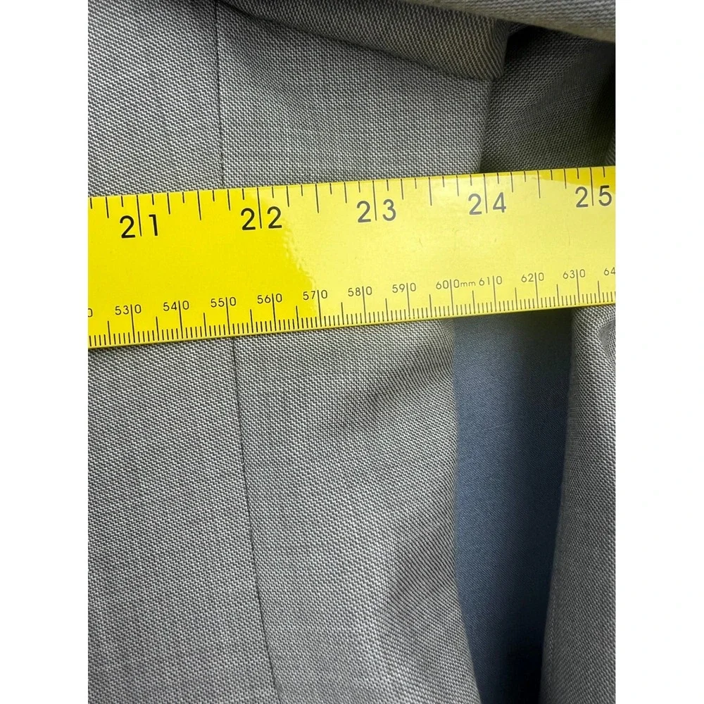 Pronto Uomo Suit Mens 48R 43W Tan 100% Wool 2-Piece Blazer Pants Fair Condition